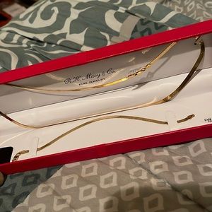Brand new never worn gold necklace and bracelet set